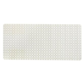 MSV protiskluzová podložka do vany QUADRO Premium, bílá, SBS kaučuk, 36 x 76 cm