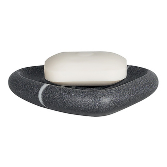 Spirella mýdlenka ETNA, šedá, polyresin, kamenný vzhled