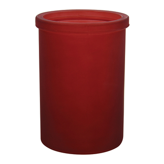 Spirella kelímek na zubní kartáčky YOKO, červený, sklo