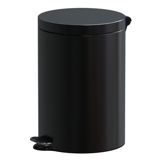 Pedálový odpadkový koš Freedom Fresh 20 l, lakovaná ocel, černá