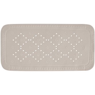 Spirella protiskluzová podložka do vany ALASKA, šedo-hnědá, PVC, 91 x 36 cm