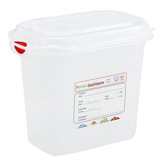 Denox gastronádoba GN1/9 s víkem GASTRONOX, 150 mm, polypropylen, objem 1,5 L, hermetická