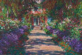 Plakát, Obraz - Pathway in Monet’s Garden, Giverny, 61 × 91.5 cm