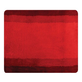 Spirella koupelnová předložka BALANCE, červená, polyester, protiskluzová, 55 x 65 cm