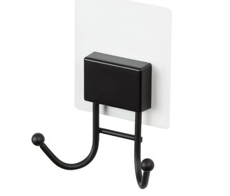 Dvojitý samolepicí háček Compactor Bestlock Black Magic systém bez vrtání, nosnost až 3kg