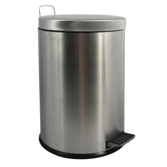 MSV pedálový odpadkový koš, kartáčovaná nerez ocel, 20 L
