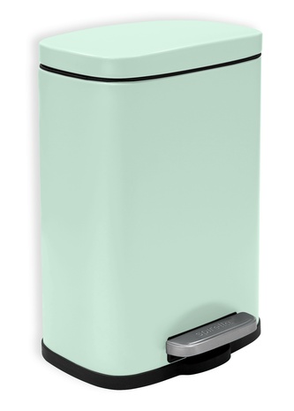 Spirella pedálový odpadkový koš AKIRA, matná ledově zelená, ocel, 5 L