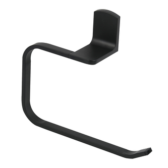 Spirella nástěnný držák na ručníky TAKU, matná černá, ocel, 22 cm
