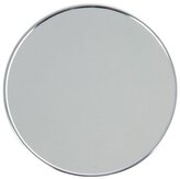 MSV kosmetické zvětšovací zrcátko, chromovaná ocel, s přísavkami, 17 cm