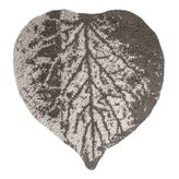 Elements by Spirella koupelnová předložka TRACE, šedo-hnědá, bavlna, tvar listu, 70x78 cm