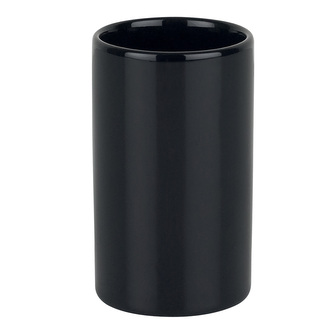 Spirella kelímek na kartáčky TUBE, černý, keramika