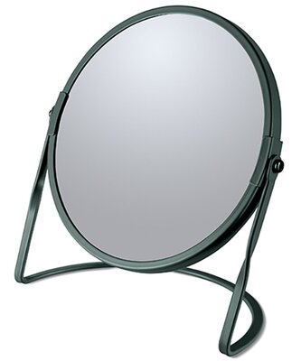 Spirella kosmetické zvětšovací zrcátko AKIRA, matná tmavě zelená, ocel