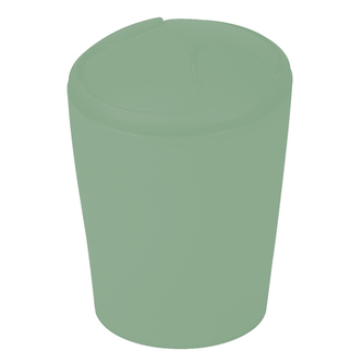 Spirella výklopný odpadkový koš MOVE, bazalkově zelená, plast, 5 L