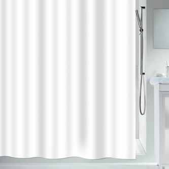 Spirella sprchový závěs SECURITAS, bílý, 180 x 200 cm, polyester