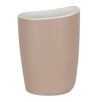 Spirella kelímek na kartáčky ETNA, béžovo/bílý, keramika