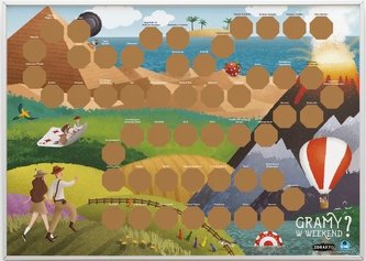 Plakat: Gramy w weekend? 52 kultowe planszówki