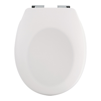 Spirella WC prkénko NEELA, matně bílé, duroplast Thermodur, chromované panty