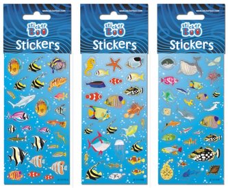 Naklejki Sticker BOO silver rybki