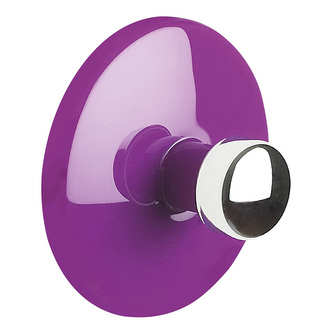 Spirella samolepící háček BOWL, fialový, ABS, průměr 50 mm