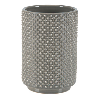 Spirella kelímek na zubní kartáčky MERO, šedo-hnědý, keramika