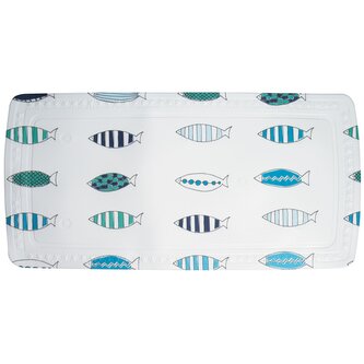 Spirella protiskluzová podložka do vany SANTORINI, rybičky motiv, PVC, 71 x 36 cm