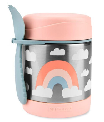 SKIP HOP Spark Style Termoska na jídlo se lžičkou/vidličkou Duha 325 ml, 3r+
