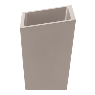 Spirella kelímek na zubní kartáčky YOSHI, matně šedo-hnědý, polyresin