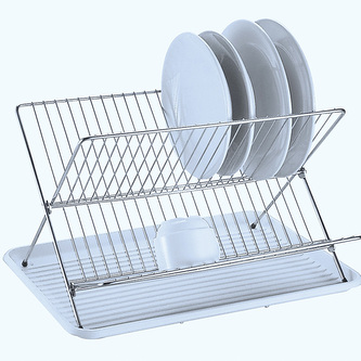 MSV skládací odkapávač na nádobí DRAIN, bílý, chromovaná ocel, 40 x 34,5 x 27 cm MSV skládací odkapávač na nádobí DRAIN, bílý, chromovaná ocel, 40 x 34,5 x 27 cm