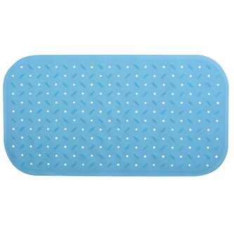 MSV protiskluzová podložka do vany CLASS Premium, nebesky modrá, SBS kaučuk, 36 x 76 cm