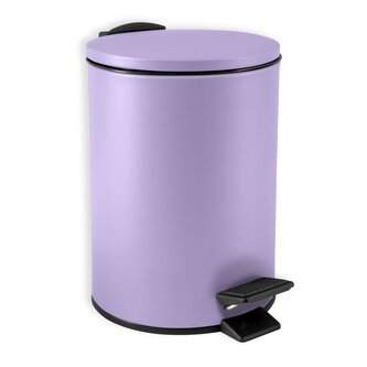 Spirella pedálový odpadkový koš ADELAR, matná fialová, ocel, 3 L