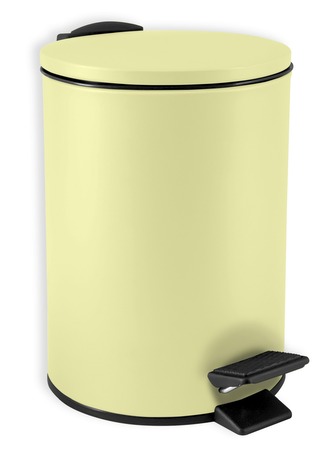 Spirella pedálový odpadkový koš ADELAR, matná žlutá, ocel, 3 L