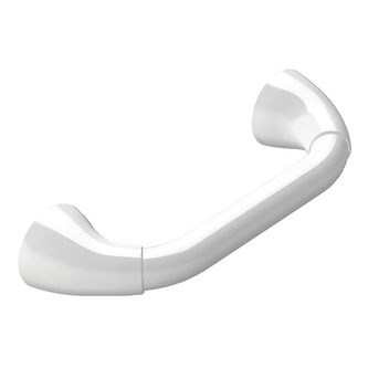 Spirella madlo do koupelny PROF, bílé, ocel, 30 cm