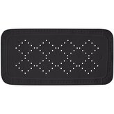 Spirella protiskluzová podložka do vany ALASKA, černá, PVC, 91 x 36 cm