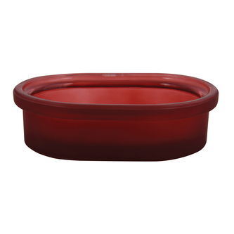 Spirella mýdlenka YOKO, červená, sklo