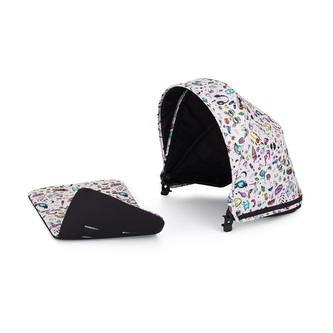 PETITE&MARS Stříška ke kočárku Royal3 Limited 100 Tattoo