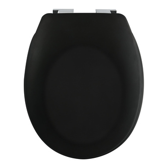 Spirella WC prkénko NEELA, soft-close, matné černé, duroplast