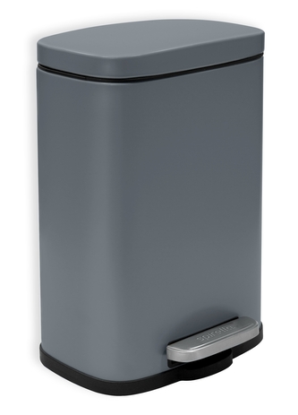 Spirella pedálový odpadkový koš AKIRA, matná šedá, ocel, 5 L