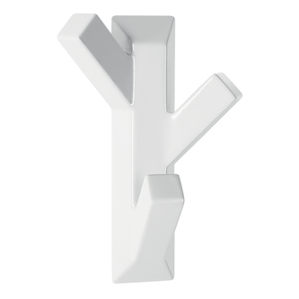 Spirella trojitý háček na ručníky TREE, bílý, ABS, samolepící, 74 x 109 mm