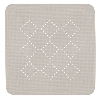 Spirella protiskluzová podložka do sprchy ALASKA, šedo-hnědá, PVC, 55 x 55 cm