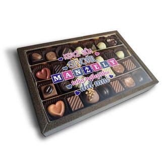 Pralinky Když Bůh stvořil manžely: 28 ks pralinek