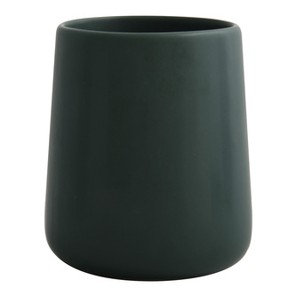 MSV kelímek na zubní kartáčky MAONIE, matně tmavě zelený, keramika