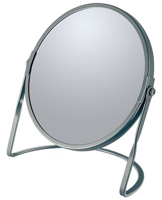 Spirella kosmetické zvětšovací zrcátko AKIRA, matná šedá, ocel