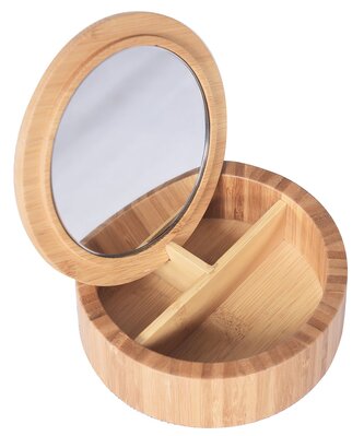 Spirella šperkovnice se zrcadlem ALAIS, oválná, bambus
