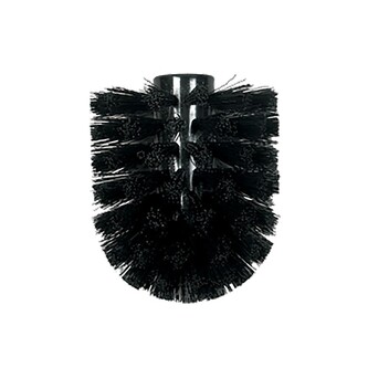 Spirella náhradní WC štětková hlavice LEMON OPAQUE, černá, plast, průměr 83 mm