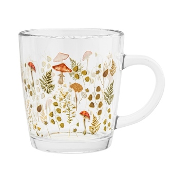 Hrnek sklo 350ml dek.podzim