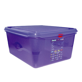 Denox gastronádoba GN1/2 s víkem GASTRONOX ALLERGEN, 150 mm, PP, objem 10 L, hermetická