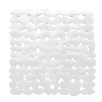 Spirella protiskluzová podložka do sprchy MARATHON, bílá, PVC, 54 x 54 cm