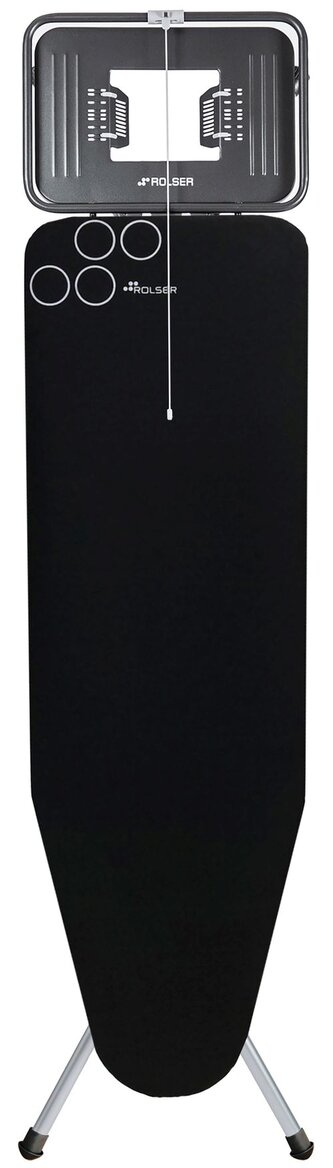 Rolser žehlící prkno K-Tres L, 120 x 38 cm, pro parní žehličky, černé