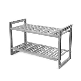 Nastavitelná polička pod umyvadlo Compactor - 50/76 x 30 x 40cm, světle šedá