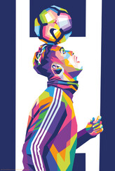 Plakát, Obraz - Football Player, 61 × 91.5 cm